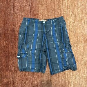 Lee’s Men’s Blue/Grey Cargo Shorts